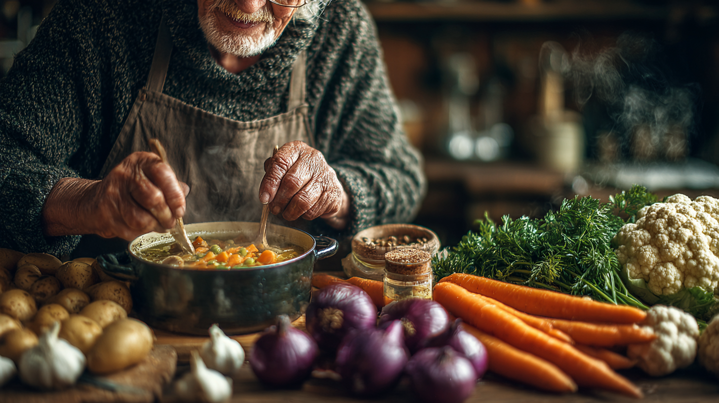 Семейство готви заедно здравословна храна